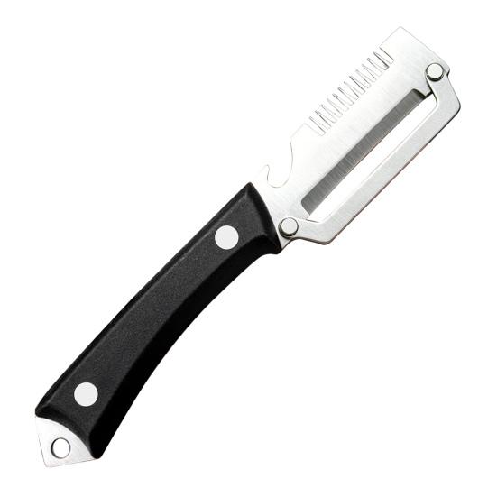 Vegetable Peeler With Wooden Handle Stainless Steel Blade Bottle Opener