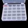 M-1pc 25 Spools Empty Bobbins Storage Box Sewing Accessories Tools Plastic Sewing Machine Bobbin Case Knitting Needle Organizer