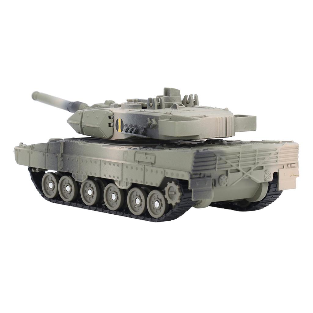 Tank Model Toy with Sound Light Effect Alloy Decoration 360 Degree Rotation Tank Action Model J48 3