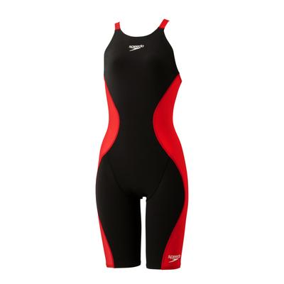 Competitive Swimsuit Pro Hybrid 2 Openback Kneeskin Pro Hybrid 2 Open Back Kneeskin SS [Speed] Women's Black/Red