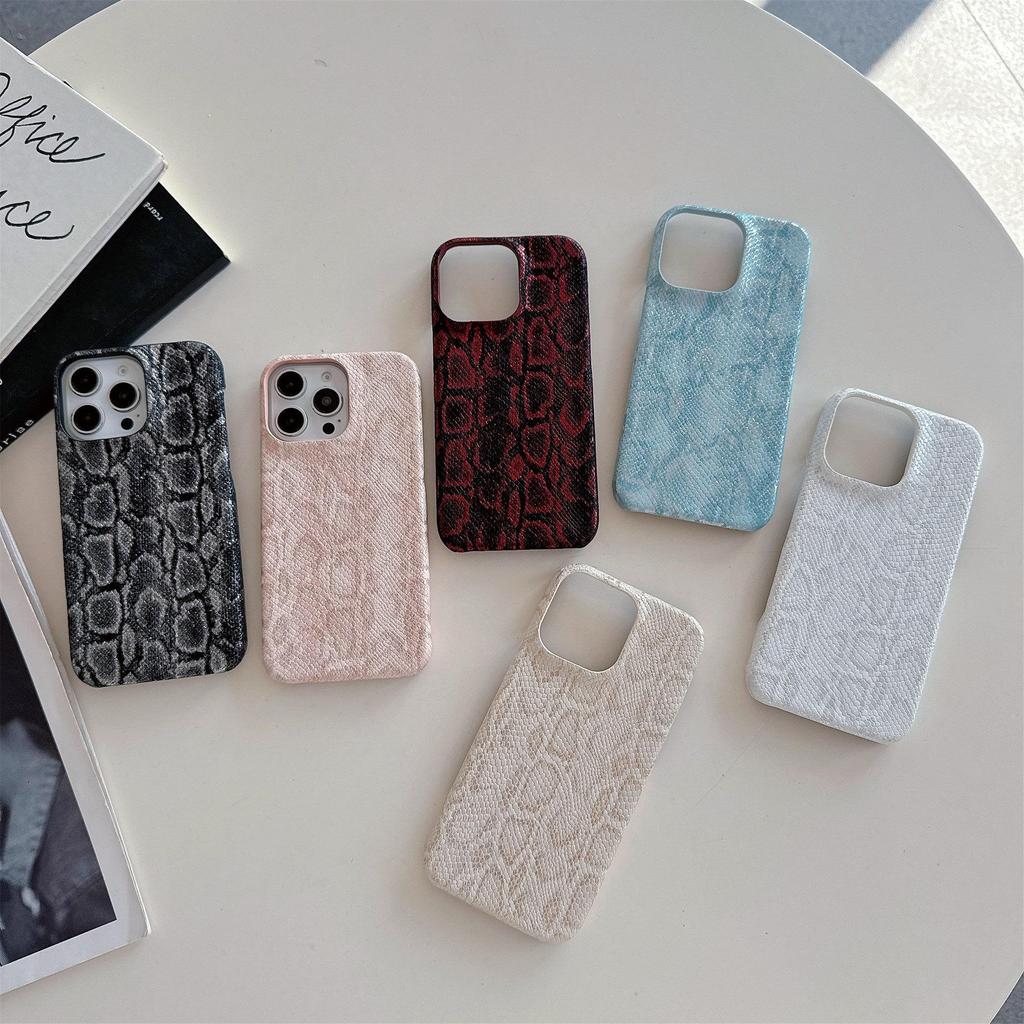 Luxuriöse stoßfeste Hülle mit Schlangenhaut-Textur für iPhone 17 Pro Max & Apple 16