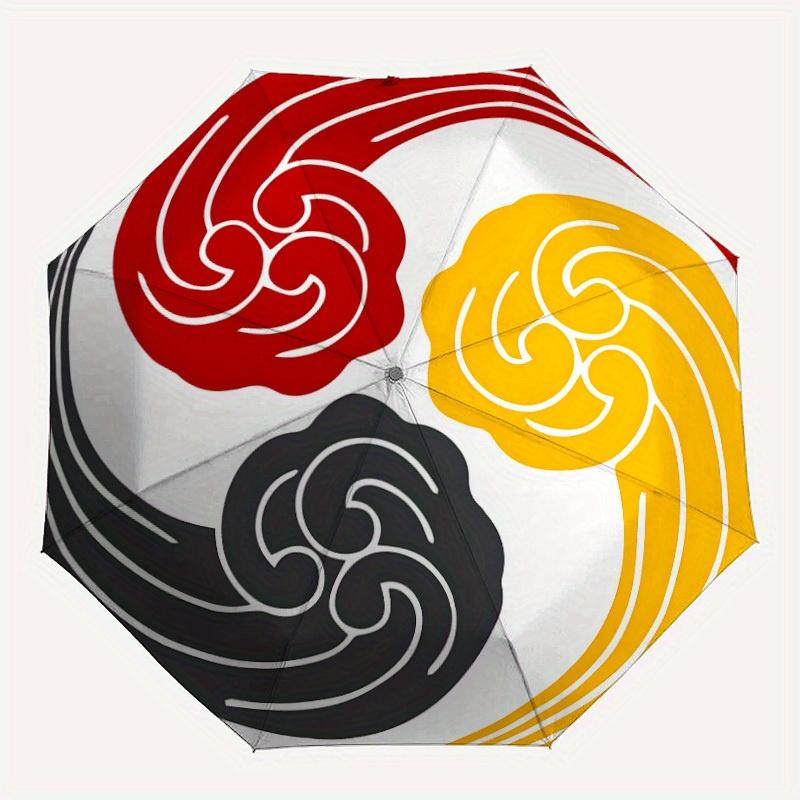 

1pc Yin Yang Symbol Automatic Open/close, All-Season Portable Folding Umbrella for Friends, Travel, Everyday, Events yy250812178