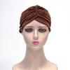 1Pcs Women'S Ethnic Style Pleated Turban Hat, Soft And Breathable, Suitable For Daily Wear, Yoga, And Fitness