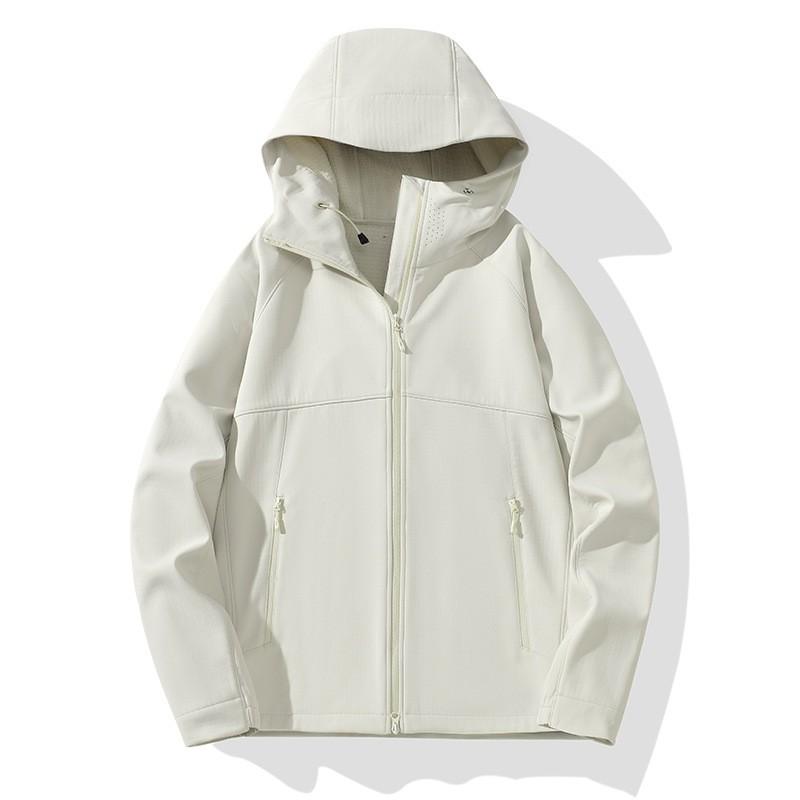 Soft Shell Jacket Men Women Outdoor Hiking Climbing Windproof Warm Hooded Coat Winter