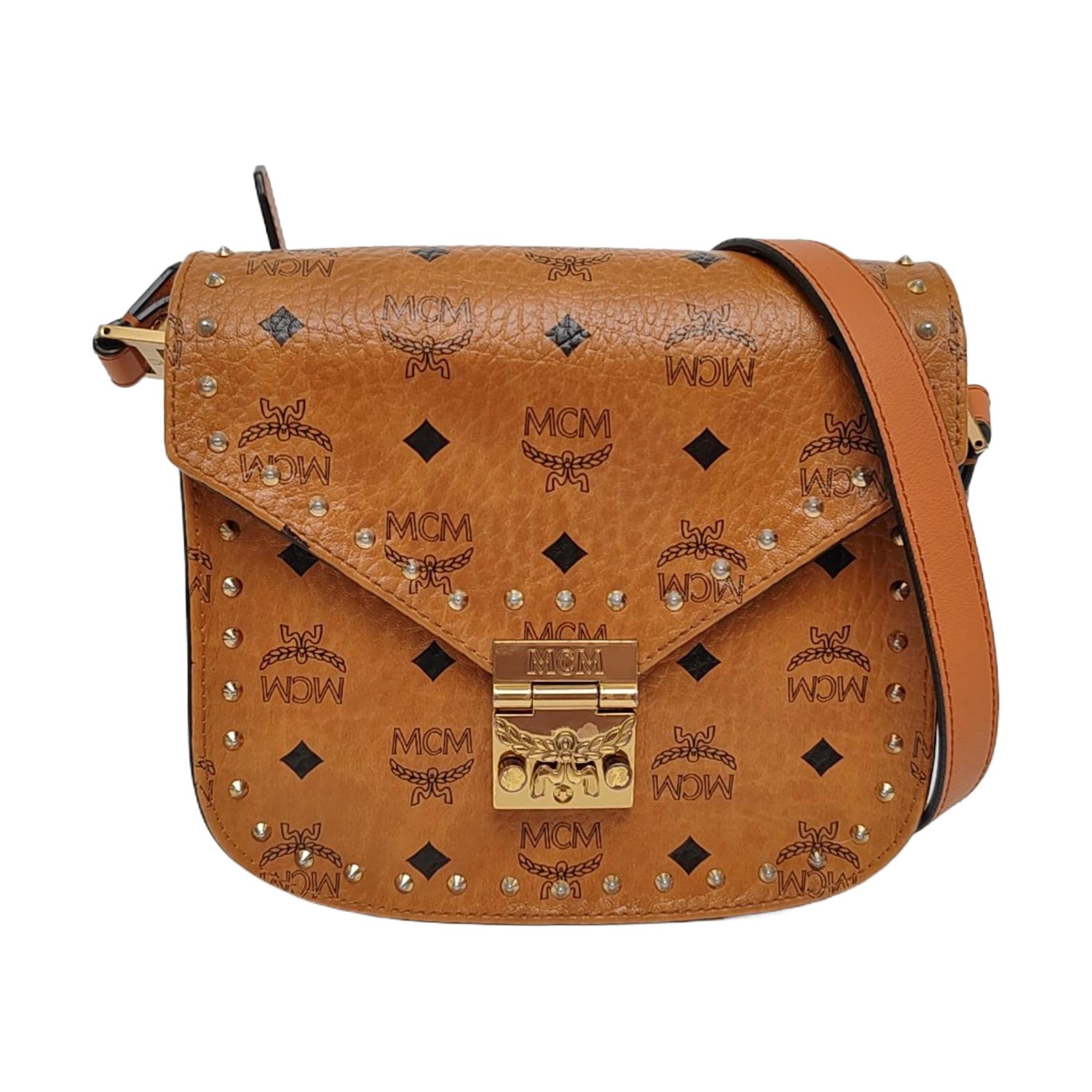 [Pre-Owned] Patricia Studded Adjustable Strap Saddle Bag - Fair #DDA7K0 ONE SIZE