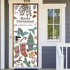 Christmas Window Door Sticker For Living Room Bedroom DIY Self-adhesive Wallpaper Home Decor Door Poster Renovation Easy To Stick