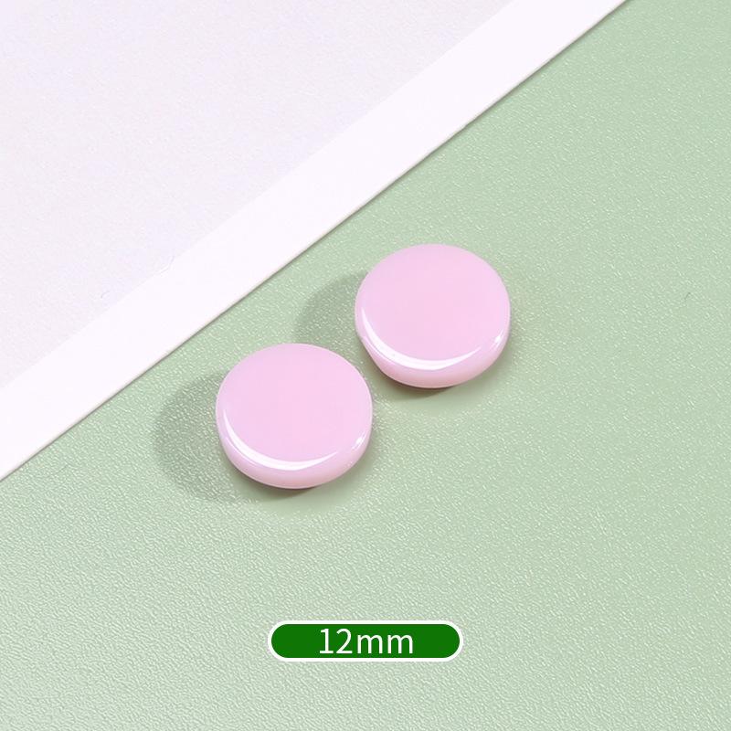 Ceramic Shirt Buttons High-End Flat Round Button Accessories Versatile Men'S And Women'S Shirts Cardigan Chiffon Buttons High-End