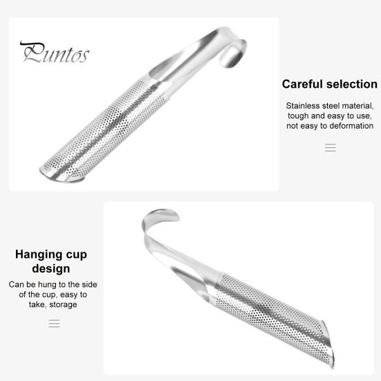 Stainless Steel Tea Infuser Strainer Stainless Steel Tea Diffuser Mesh Strainer with Hanging Hook Handle Tea Maker for Loose Leaf Tea Portable Tea