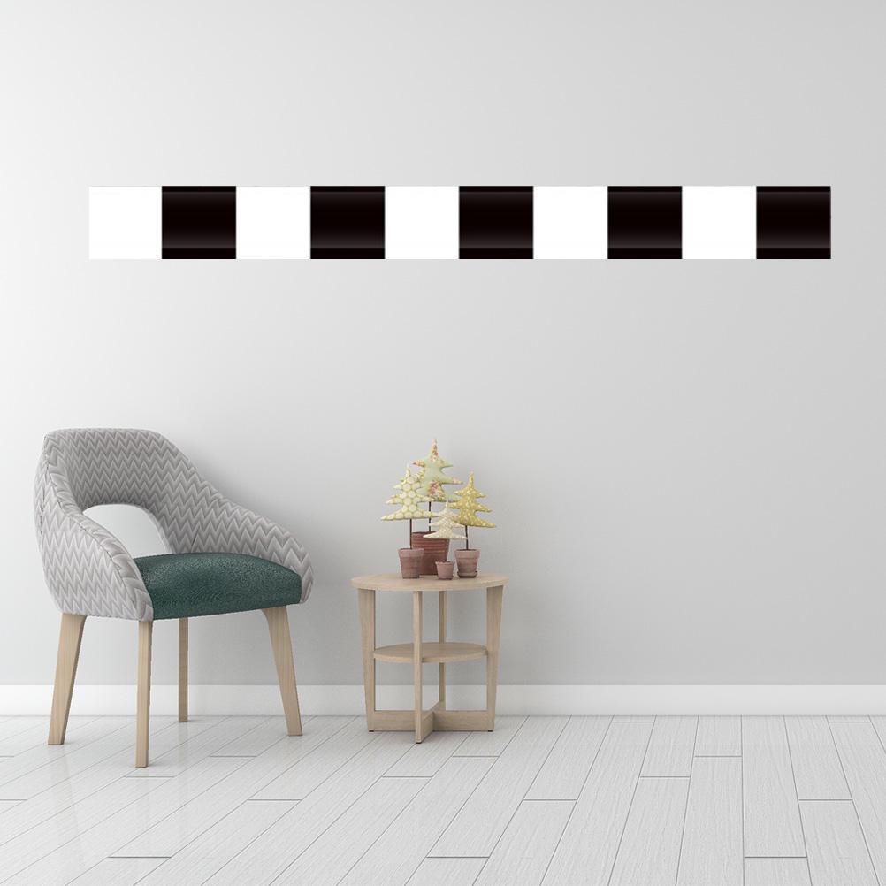 Buy 10pcs Creative Wall Decals Black and White Mosaic Tiles Wall