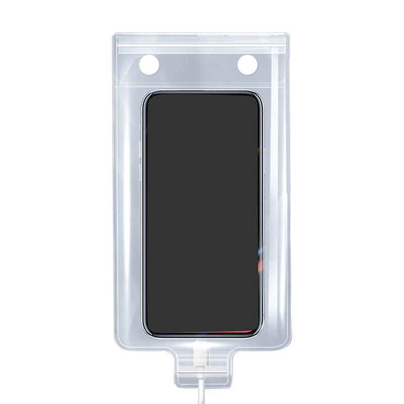

Transparent Waterproof Phone Case Touch Screen Under 7.2 Inches Mobile Phone Cover With Lanyard Phone Sealed Bag Swimming&Diving 5pcs