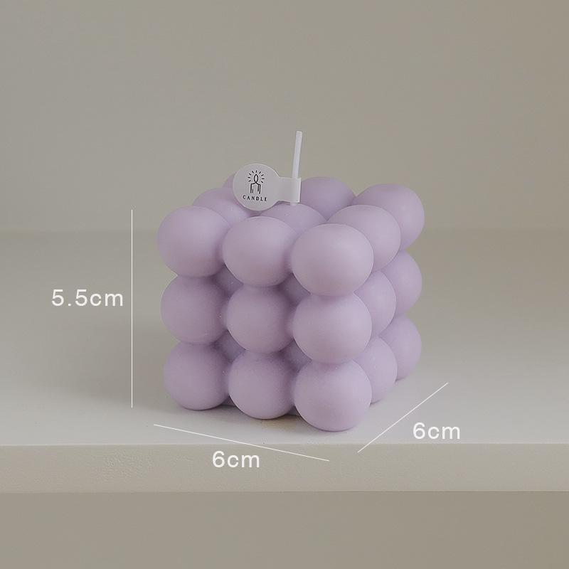 Handmade High-End Scented Cube Candle – Ideal for Atmosphere, Decor, Gifts, and Photography Props