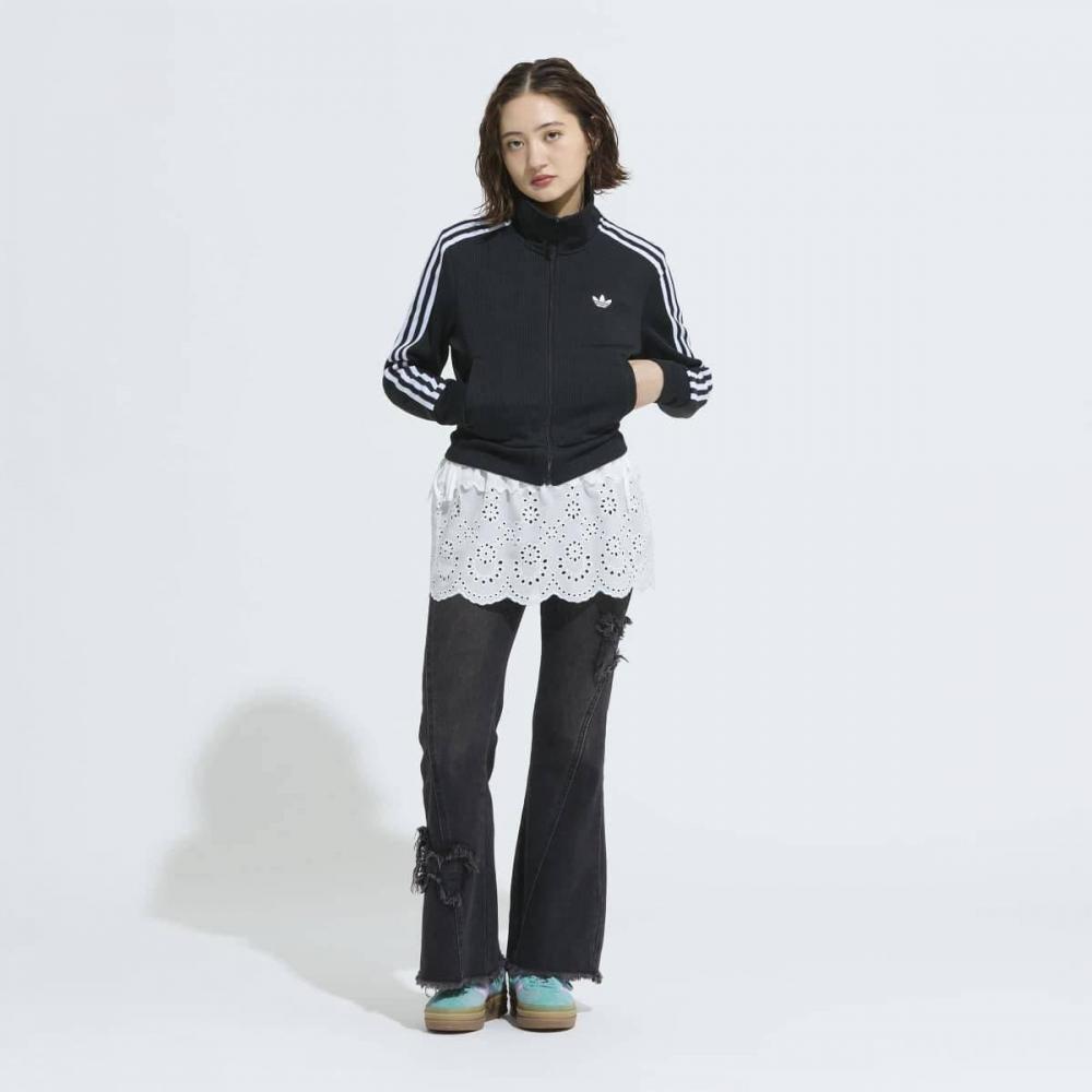 adidas Women S claSSic Firebird Knit Track Top With Stand Up Collar Jy2613