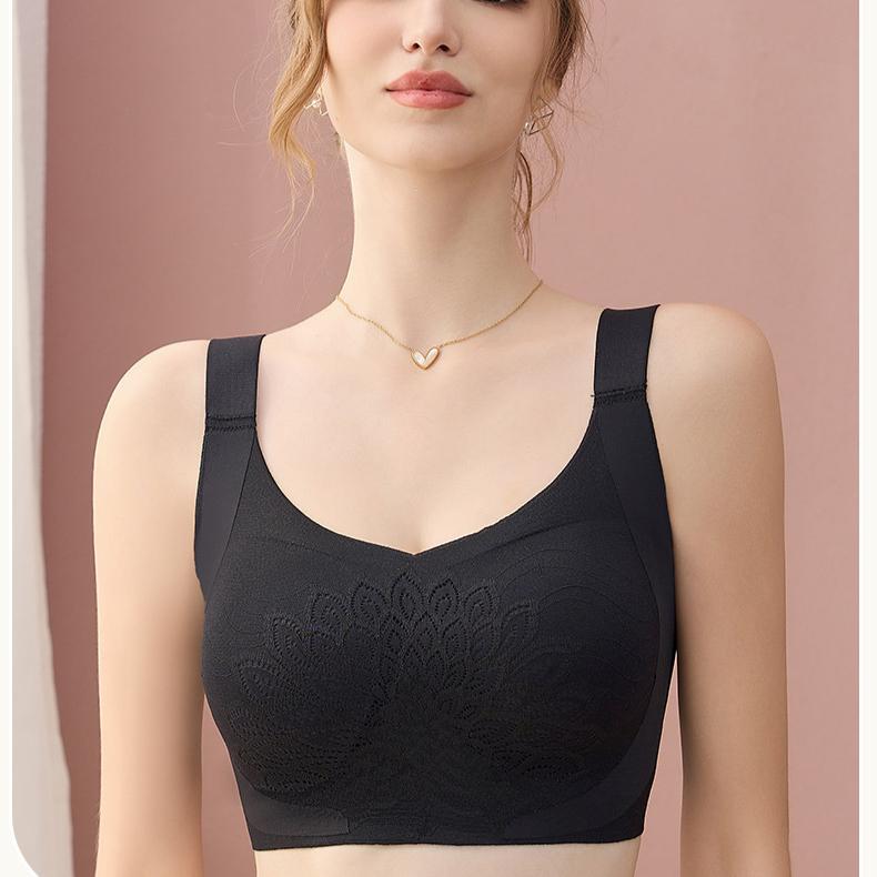 Large Women's Underwear Seamless Bra Beautiful Vest Style Bra Breathable Underwire Bra
