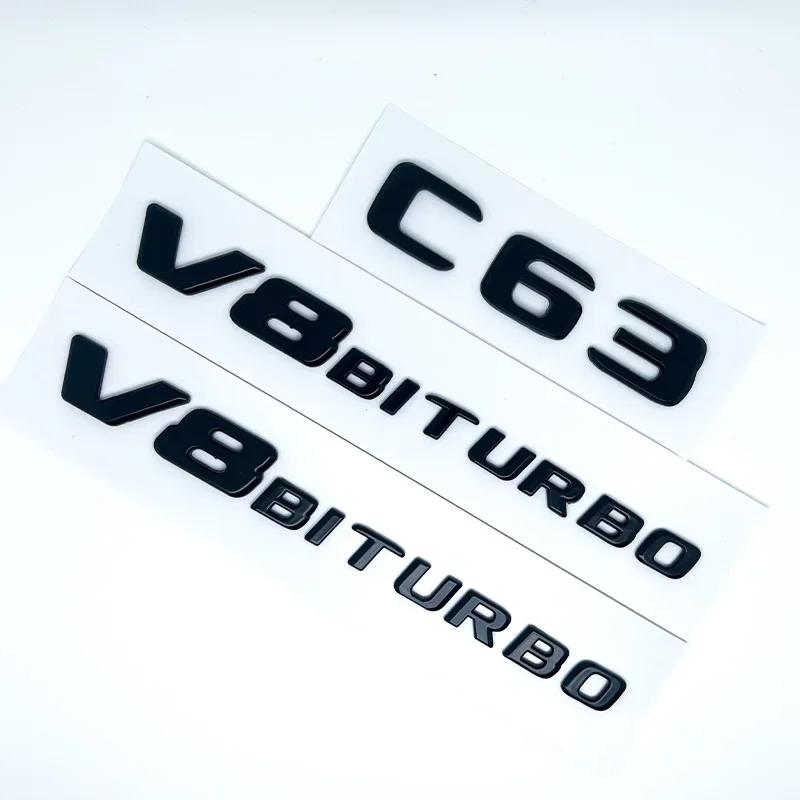 Jwlsk5 2025 Hot Car Tuning For Mercedes Benz AMG C Class W204 W205 C63 C63S Letter Logo 3D ABS Sticker Car Rear Trunk Emblem Nameplate