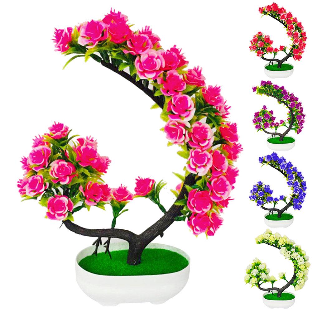 Blumenbaum Pflanze Topf Bonsai Garten Party Tisch Künstliche Blume