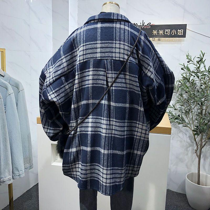 Plaid Shirt for Women Loose Long Sleeve Women's Shirt Jacket All Match Casual Coat 2026