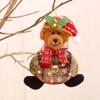 Christmas Tree Plush Ornaments  Cute Santa Claus Snowman Reindeer Tamer Bell Doll Hanging Pendant Go Home