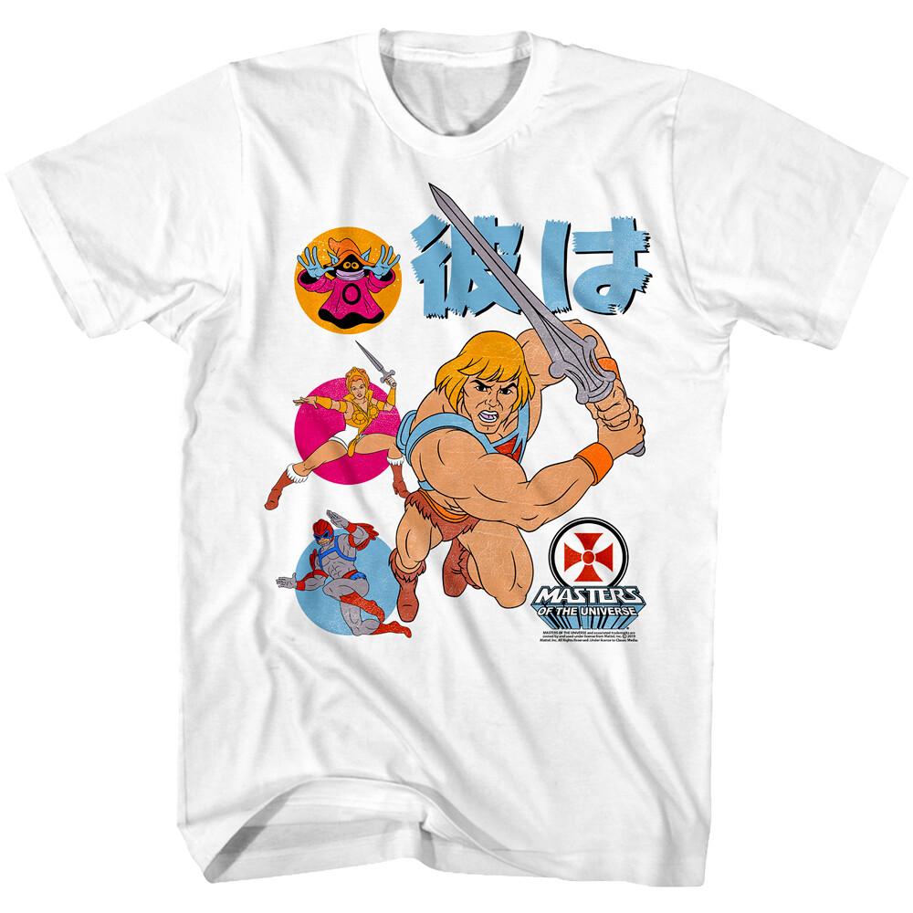 He-Man Characters Japanese Men T Shirt Masters of the Universe Skeletor She-Ra S