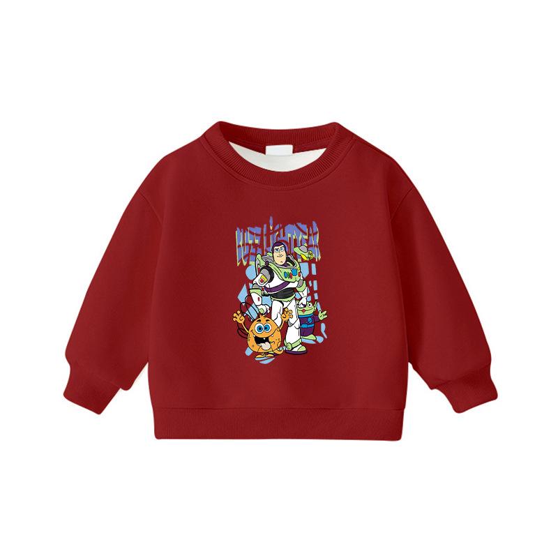 Unisex Kids' Round Neck Long Sleeve Warm Korean Style Fashion Hoodie