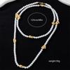 1 fashionable and retro elegant multi-layer imitation pearl-set gemstone women's necklace, suitable for banquet wear