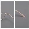 Women's Fashionable Pure Titanium Myopia Eyeglass Frames with Thin Metal Rim, Suitable for Prescription Reading Glasses.