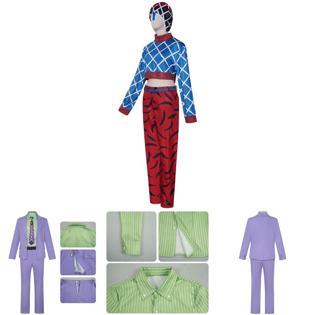 Jojos Bizarre Adventure Kira Yoshikage Guido Mista Cosplay Costume For Anime Role Play