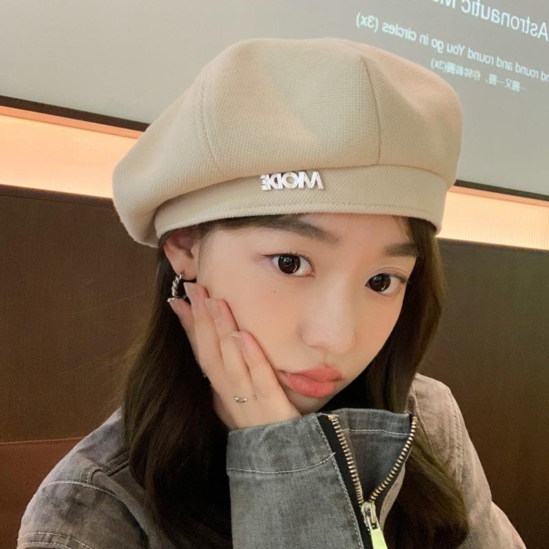 Шапка осінь-зима, дитяча металева абетка, берет, шапка маляра