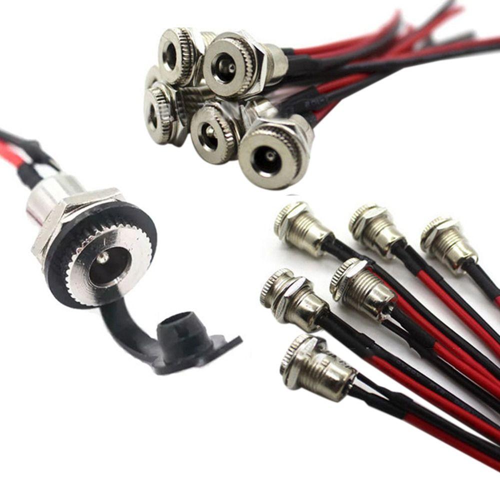 High Current Male Female Power Plug Connector 5.5x2.1mm 5.5X2.5mm Charging Socket Jack