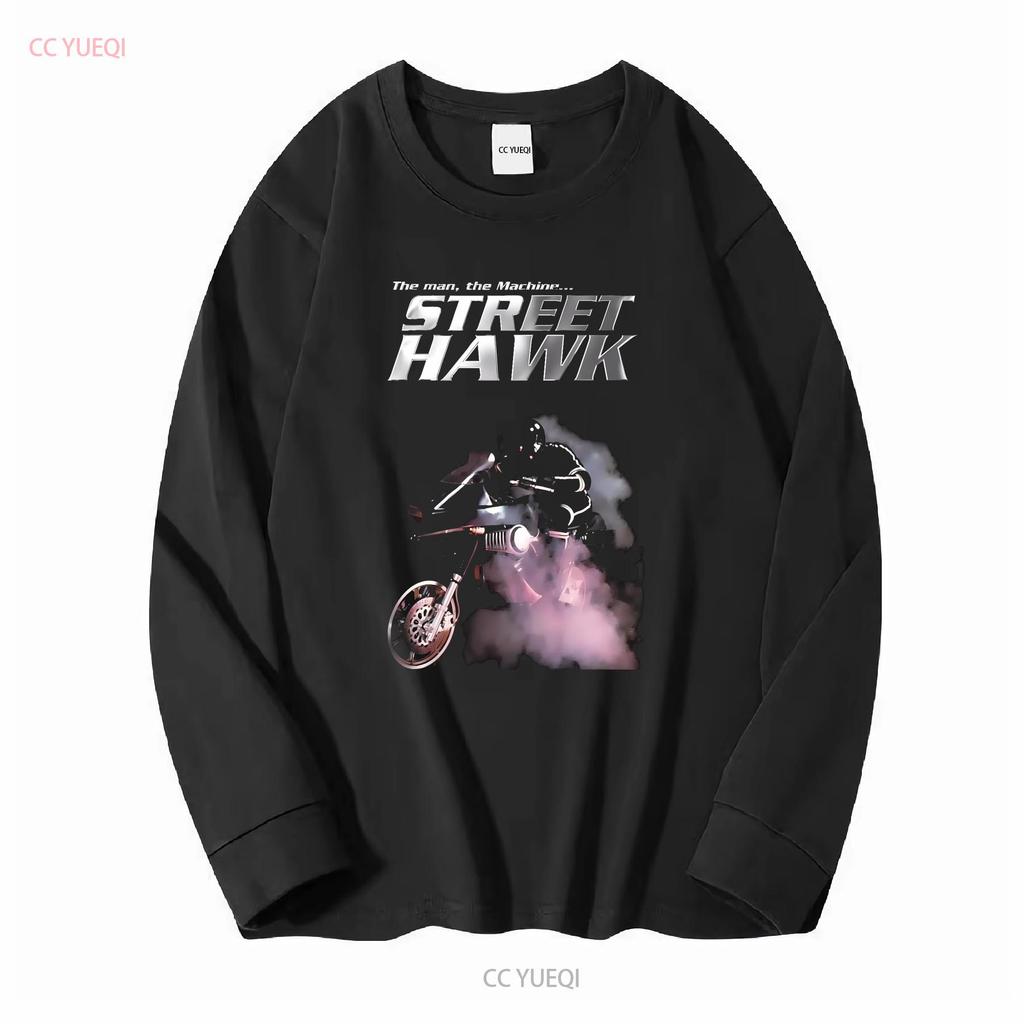 Street Hawk Movie Men's Black T shirt Size S 5XL vintage Washed fashion Stylish Casual Soft Unisex Comfortable streetwear
