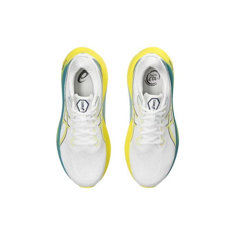 ASICS Gel Kayano 30 White Bright Yellow Sneakers 1011B548-101