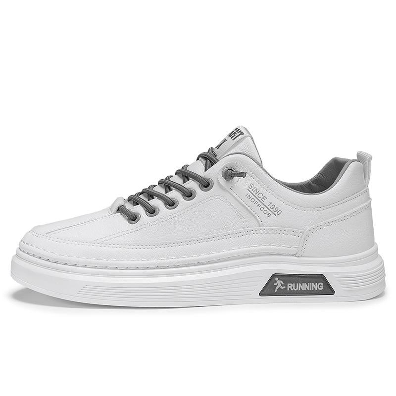 Spring 22 new low-top flat baseplate shoes student casual leather sports little white tide shoes