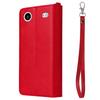 For iPhone Air Magnetic Leather Case Mobile Cover with Detachable Zipper Wallet Strap