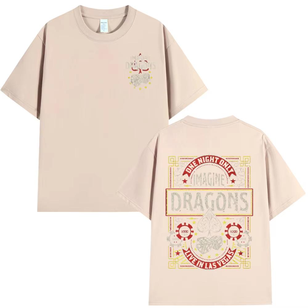 Rockband Imagine Dragons Musikalbum T-Shirt Mode Hip Hop T-Shirt Männer Frauen Baumwolle Komfort Kurzarm T-Shirts Streetwear