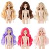 Joint Movable Make-up Doll Head Curly Hair Doll Body Humanoid Doll Supermodel Doll Body  Girls Gift