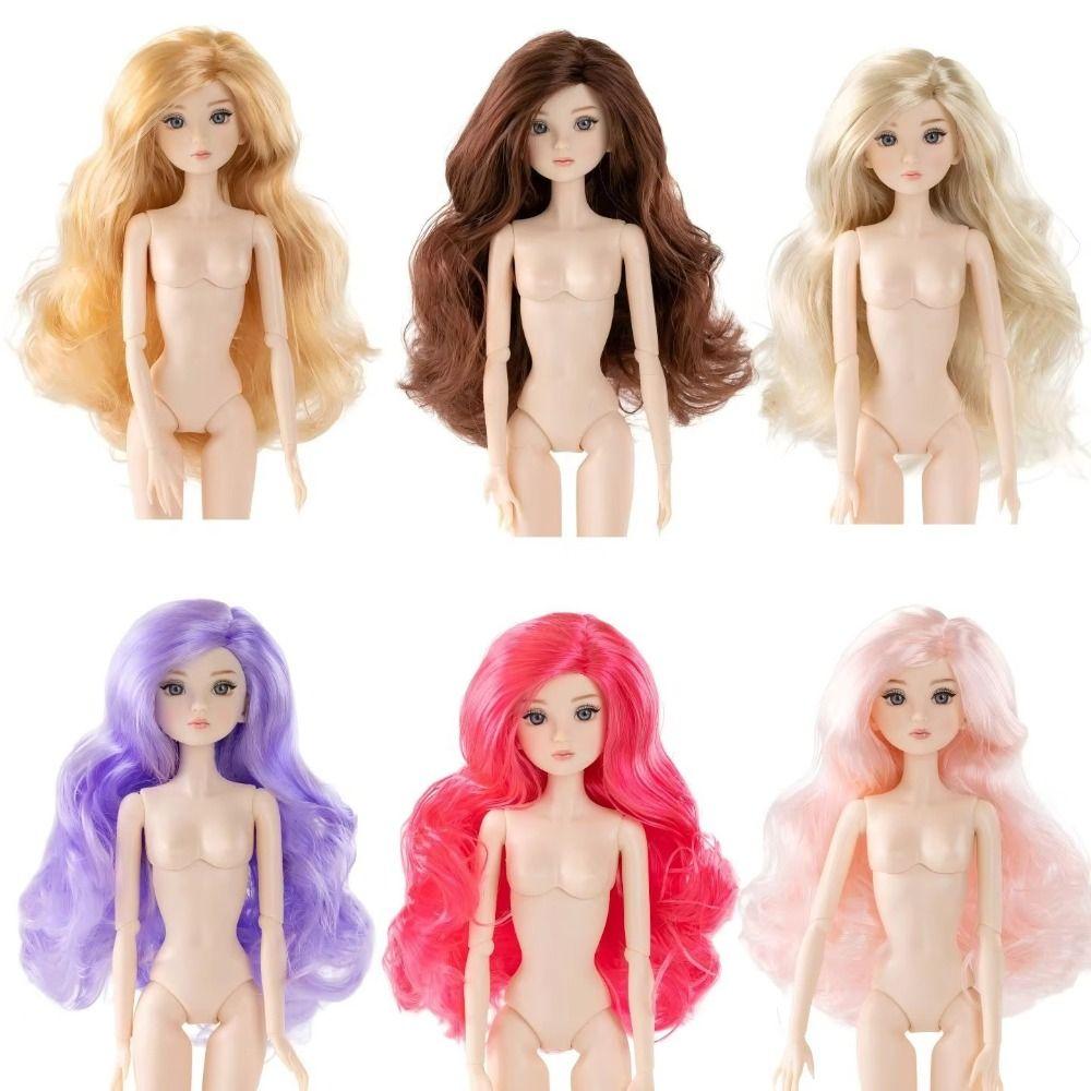 Joint Movable Make-up Doll Head Curly Hair Doll Body Humanoid Doll Supermodel Doll Body Girls Gift