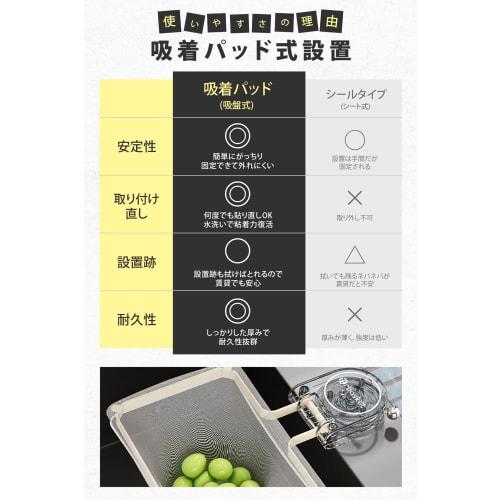 TAIGU Floating Triangular Drainer, Repositionable, Foldable, No Triangular Drainer Needed, Stylish, Includes 50 Nets, Convenient Garbage Drainer, Suct