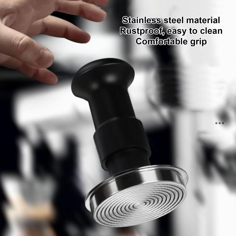 Verstellbarer Kaffee-Impact-Tamper Edelstahl Espresso-Kaffee-Tamper Barista-Werkzeuge