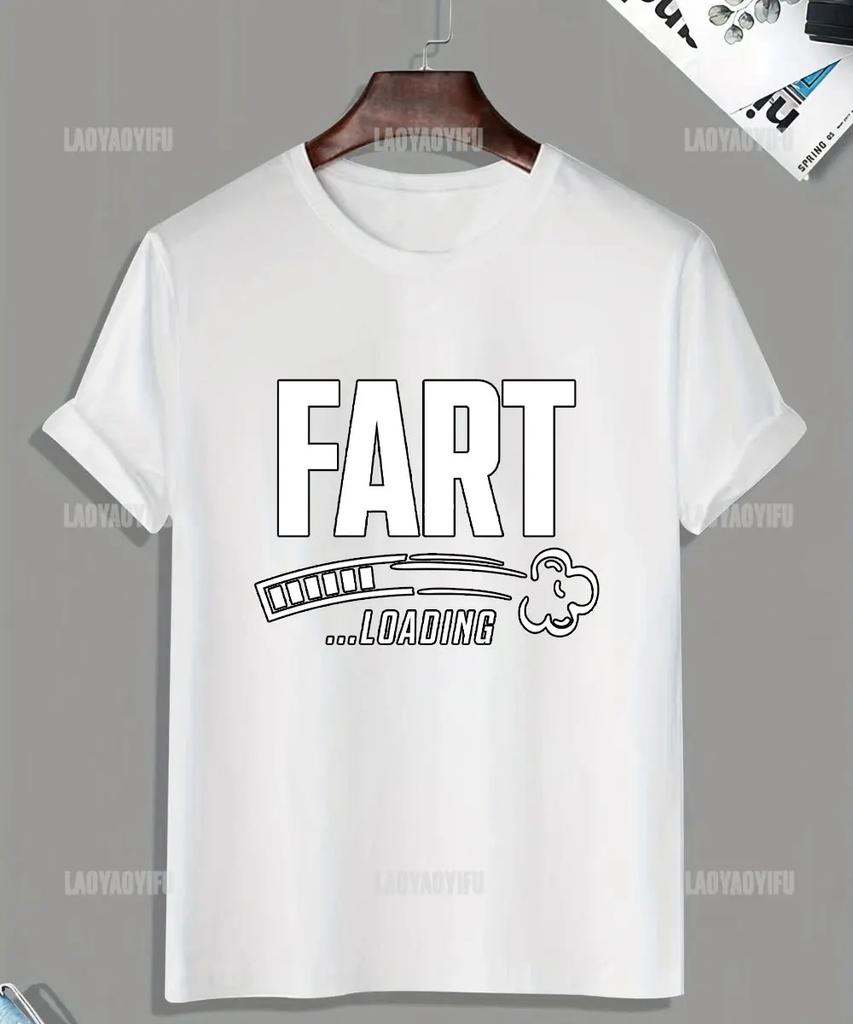 Humor Warning Fart Now Loading Please Stand Back Graphic T-shirt Woman Casual O-neck Loose Tees for Summer Vintage Tops
