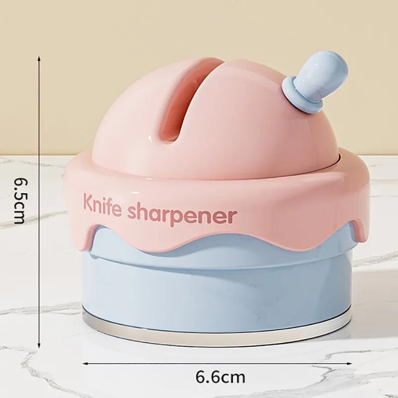 Ice Cream Suction Cup Knife Sharpener Household Kitchen Scissors Tool Divine Tool New Professional Fast Knife Sharpener YLE409