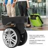 1 Pair PP+PET Roller Mute Suitcase Wheels 360 Degree Swivel Black Replacement Casters Suitcase Replacement Wheels