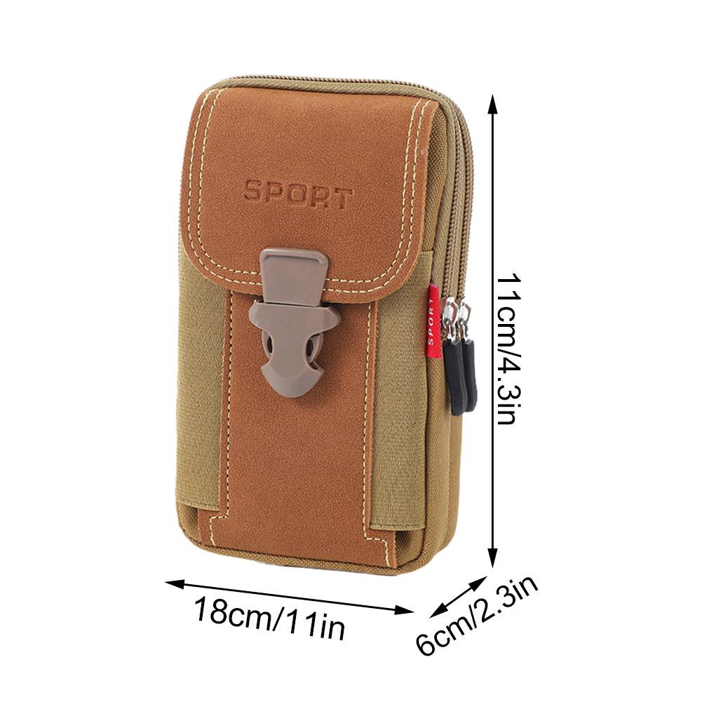 Man Belt Pouch Mobile Phone Bag for Men Phone Holster Bag Molle Waist Bag Pack Small Tactical Duty Belt Backpack Card Holder