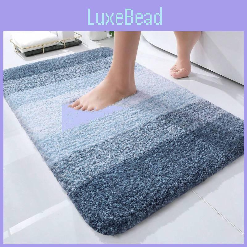 Gradient Plush Simple Floor Mat Bathroom Use To Water Absorption And Slip Anti