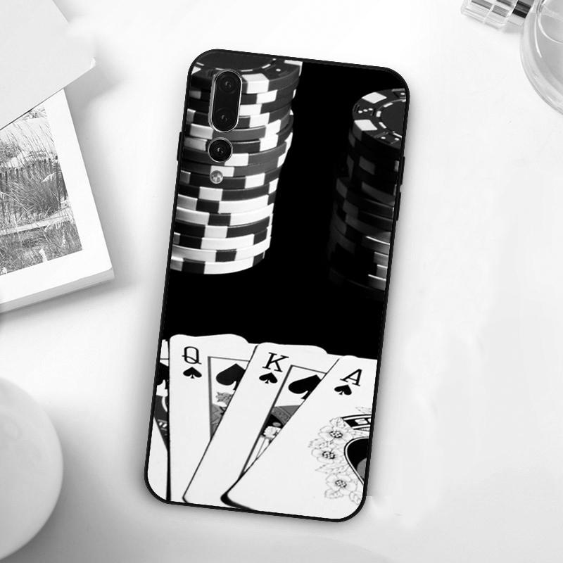 POKER PLAYING CARDS For Huawei Nova Y73 Y72 Y90 Y70 Y60 Y91 Y61 12s 12i 11i 8i 9 10 SE P60 P30 Pro P40 Lite Case