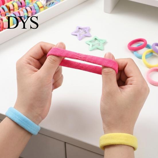 Comfortable Hair Ties for Thick Colorful Elastic Bands Clips Mini Claw Rubber Multiuse Accessories Kit with Box Girls Teens Children, Daily