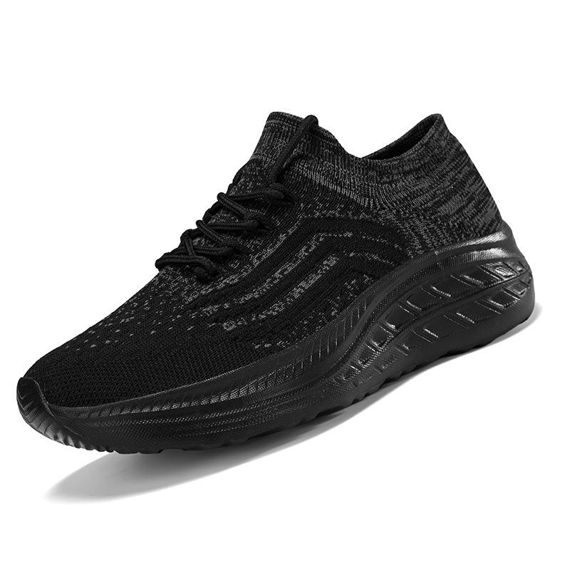Nuove scarpe casual in rete da uomo transfrontaliere taglie grandi traspiranti in tessuto fly-woven scarpe sportive moda scarpe alla moda per studenti