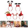 Christmas Headband Role Play Clown Hat Santa Claus Legs Christmas Hat Double Crutches Headband for Kids Adults Christmas Party