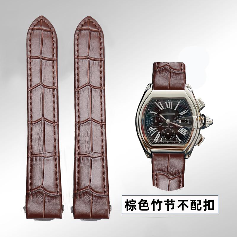 19mm 20mm Pro Cartier Roadster W6206018 W6206017 Řemínek k hodinkám z pravé kůže Pánský Náhradní Řemínek k hodinkám z hovězí kůže Nylonový Pásek na zápěstí