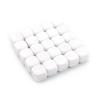 10Pcs/pack Dices Set Acrylic White Dices Teaching Props Game Accessories Mathematical Tools Round Corner Dices Set
