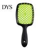 Ergonomic Grip Hair Brush Detangling Hollow Handle Scalp Massage Women Girls Wet Mesh Design Dry Long Curly Fluffy Styling Comb Hairdressing Tool And