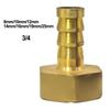 Sturdy Brass Barb Female Thread Connector Tail Pipe Hose Fitting 3/4 Inch